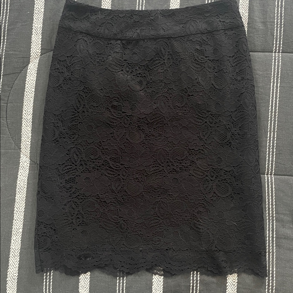 Banana Republic Black Lace Skirt